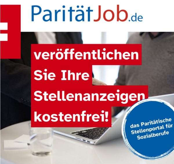 Kostenfreie Stellenanzeige bei ParitätJob