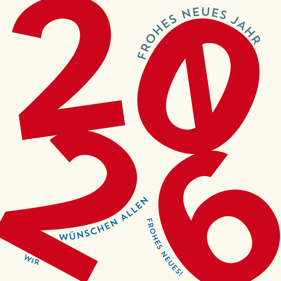 Typografie 2026: Frohes neues Jahr
