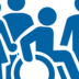 Gruppe mit Rollstuhlfahrer